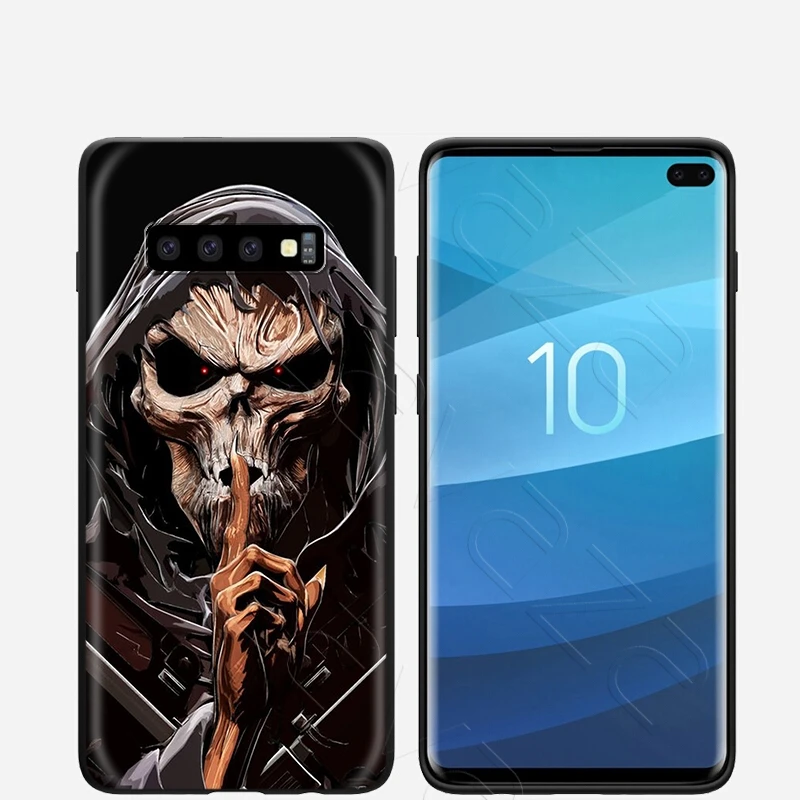 Lavaza Grim Reaper Skull Skeleton Case for Samsung Galaxy S6 S7 Edge J6 S8 S9 S10 Plus A3 A5 A6 A7 A8 A9 Note 8 9 |