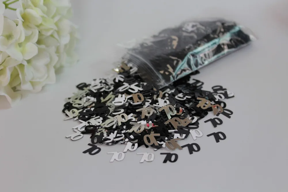 Набор украшений для вечеринки на день рождения 70 конфетти | Дом и сад