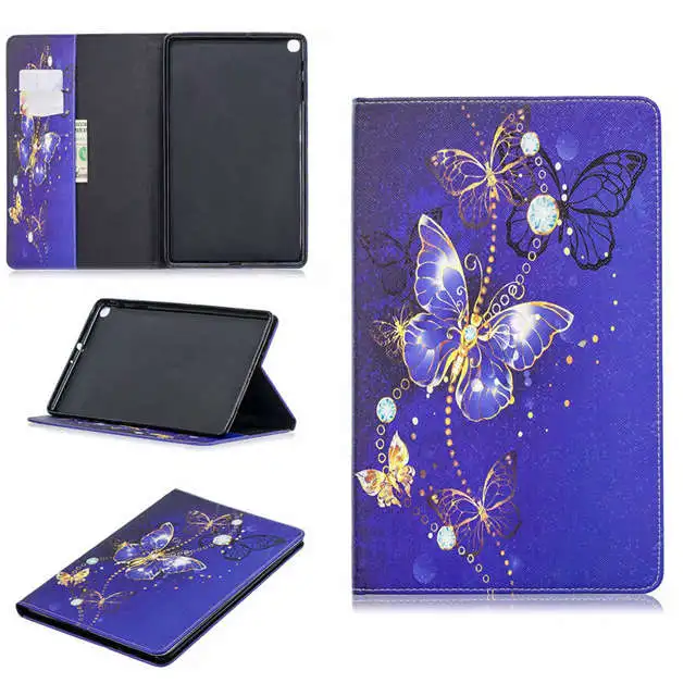 BF-18 Цветной магнитный чехол из искусственной кожи для samsung Galaxy Tab A 10,1 SM-T510 SM-T515 10," чехол для планшета+ пленка для экрана+ ручка - Цвет: BF-18