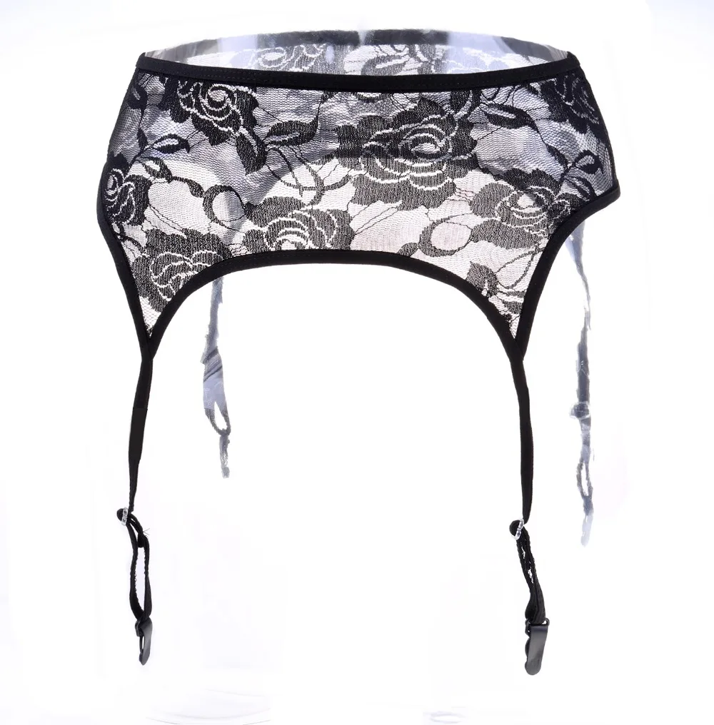 Сексуальные женские подвязки цветочный кружевной пояс для чулок один размер