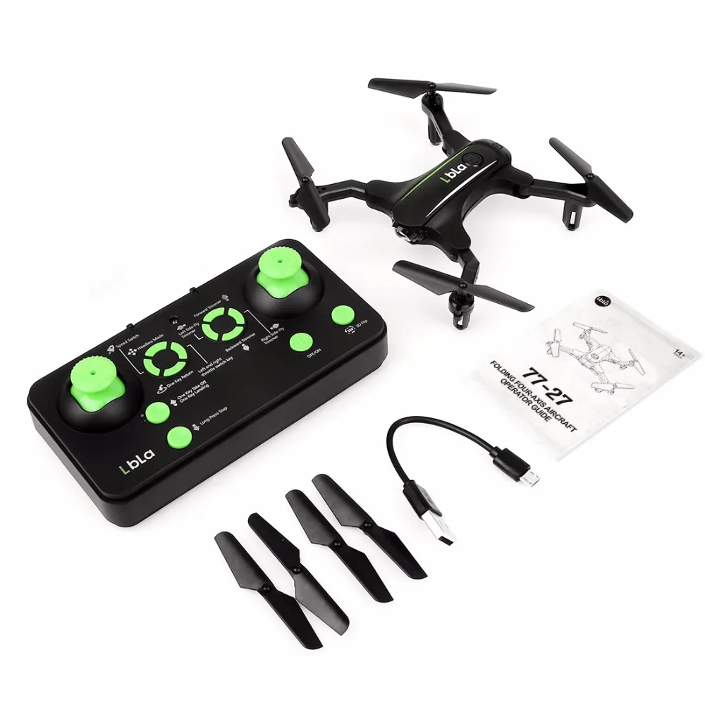 77 27 Мини Складная Радиоуправляемый Дрон Quadcopters 2 4 ГГц 6 оси гироскопа высота