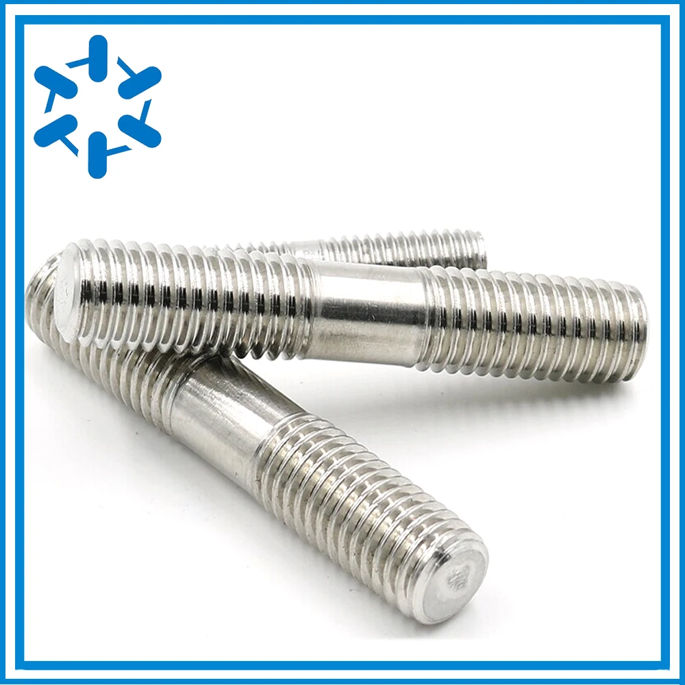 50 шт./лот двухконцевые резьбовые стержни из нержавеющей стали болты M4 *