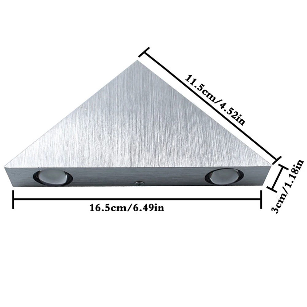 Modern Led Wall Lamp 3W Aluminum Body Triangle Light For Bedroom Home Lighting Luminaire Bathroom Fixture Sconce | Освещение