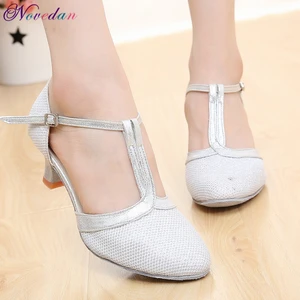 Туфли женские для бальных танцев, закрытый носок, вальс, Танго, латинвечерние танцы, сальса, Каблук 5 см7 см