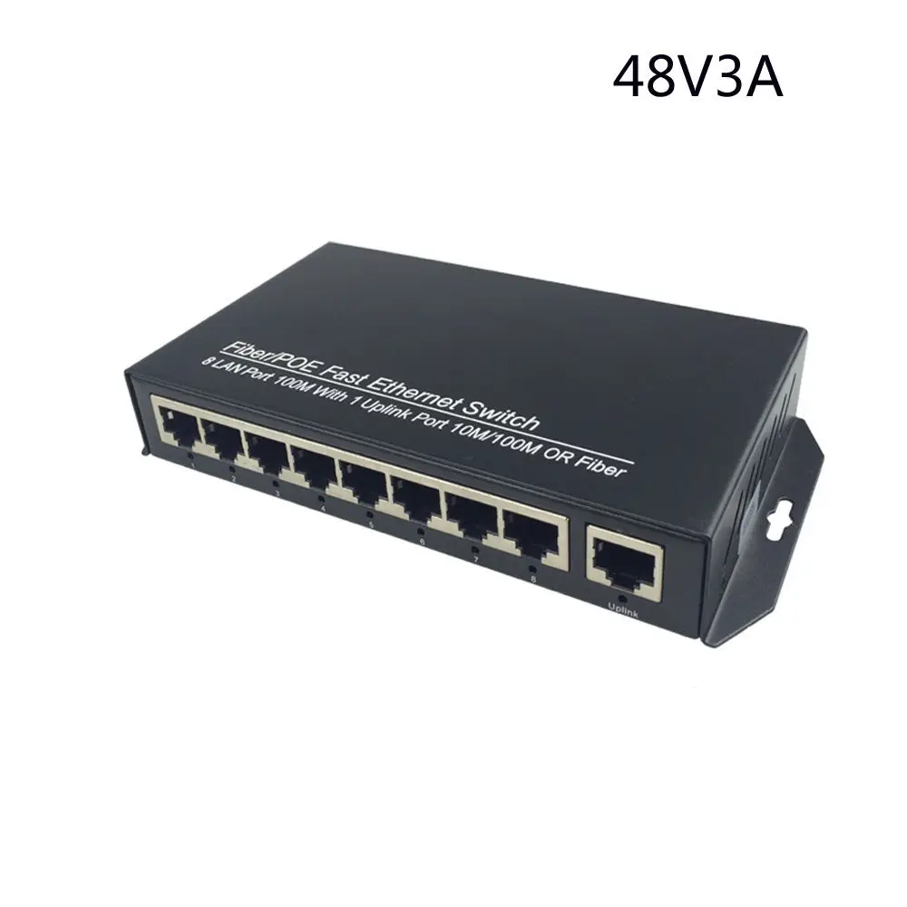 Jyttek POE 8 портовый коммутатор AP RJ45 Uplink для сетевых камер|Оптоволоконное
