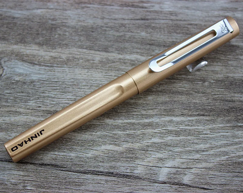 Jinhao 599 Роскошная золотая шариковая ручка с 0 7 мм шариковыми ручками бесплатная