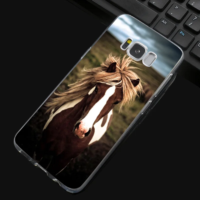 DREAMFOX N055 лошадь Мягкий ТПУ силиконовый чехол для samsung Galaxy Note S 3 4 5 6 7 8 9 Edge Plus Grand Prime |