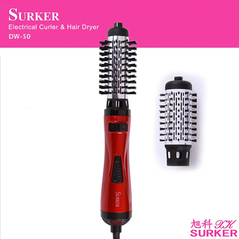 Surker New Styling Multifunctional 2 in 1 Hair Dryer Automatic Rotating Brush Roller Tools Set EU Plug DW-50 | Бытовая техника