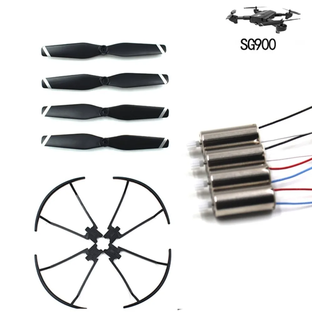 OCDAY RC CW/CCW Wind Blade/Paddle+Protection Ring/Guard Circle+3.7v Motor For Sg900 Quadcopter Drone Spare Parts Accessories | Игрушки и