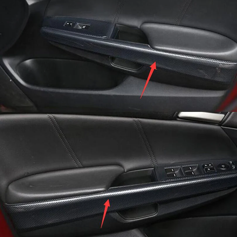 4 шт./компл. стильные ABS автомобильные аксессуары из углеродного волокна для Honda