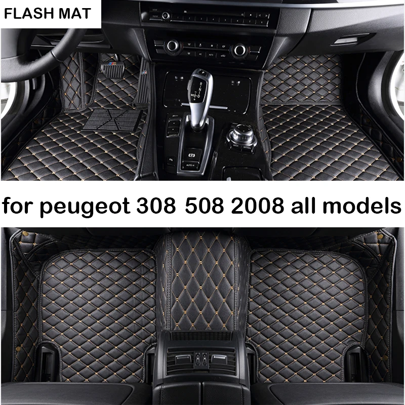 Автомобильные коврики для peugeot 308 508 206 207 301 307 sw 407 408 2008 4008 5008 автомобильные