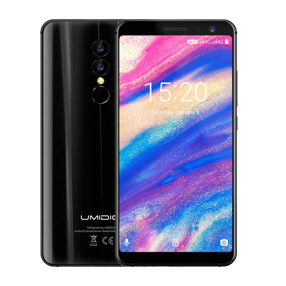 UMI Супер/UMIDIGI A1 PRO 5 дюйма Callphone 18:9 полный экран 3g + 16 ГБ Встроенная память Android 8 1 Touch ID
