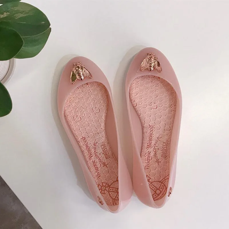 Новинка года; женские сандалии Melissa; летние женские сандалии с Пчелой; женская обувь; нескользящие женские прозрачные сандалии Melissa; дышащая обувь
