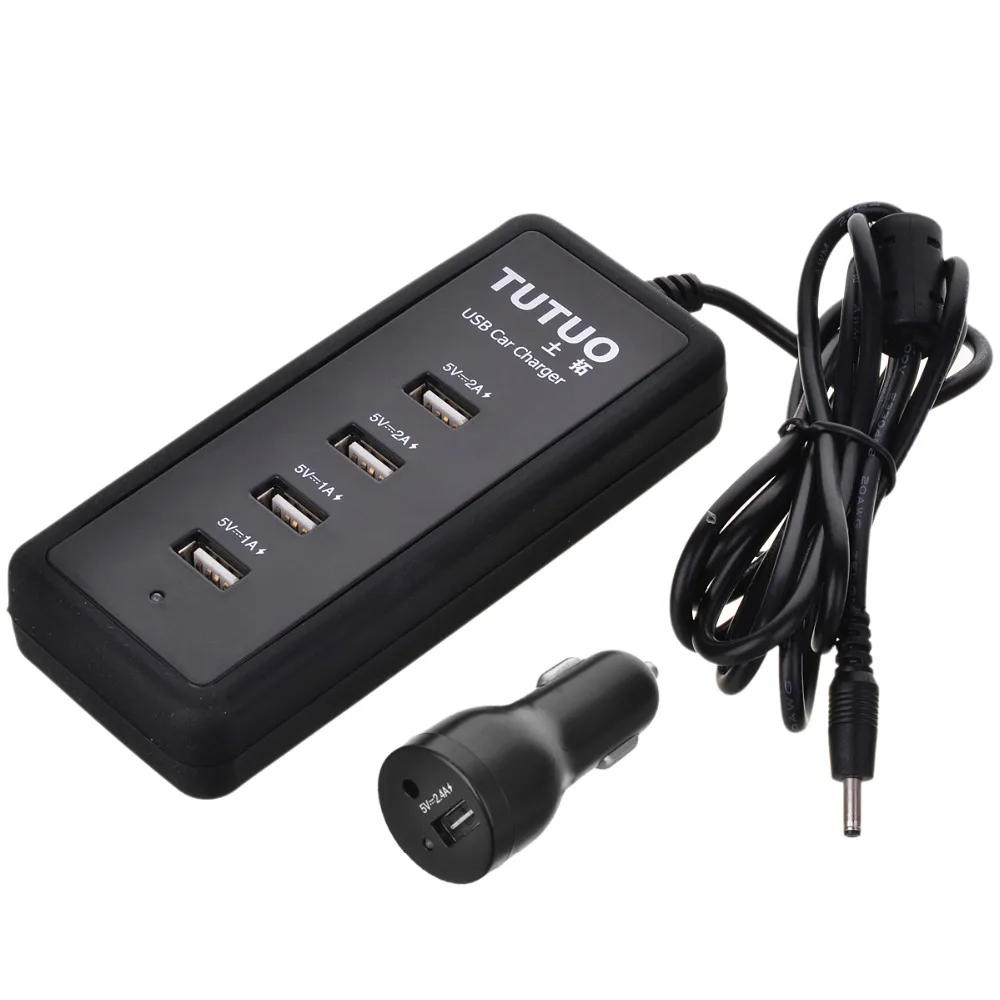 Автомобильное зарядное устройство TUTUO USB адаптер питания для iPhone 6 7/Motorola/Huawei/Xiaomi mi3