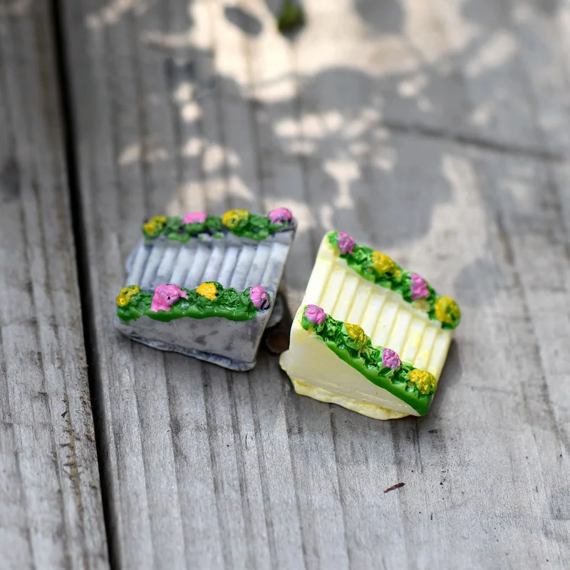 1Pcs Triangular Upper Stone Staircase DIY Resin Fairy Garden Craft Decoration Miniature Micro Gnome Terrarium | Дом и сад