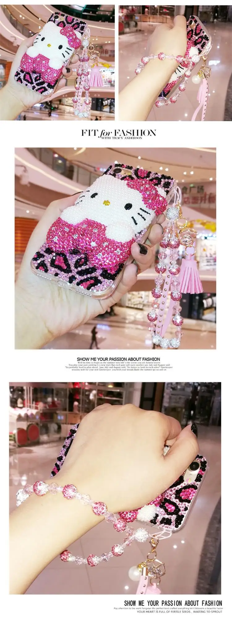 Для iphone 11 pro 3D Bling Crystal Pearl розовый Кот KT кабошон чехол для телефона для iphone XS max XR X 6 6s 7 8 plus Роскошный чехол