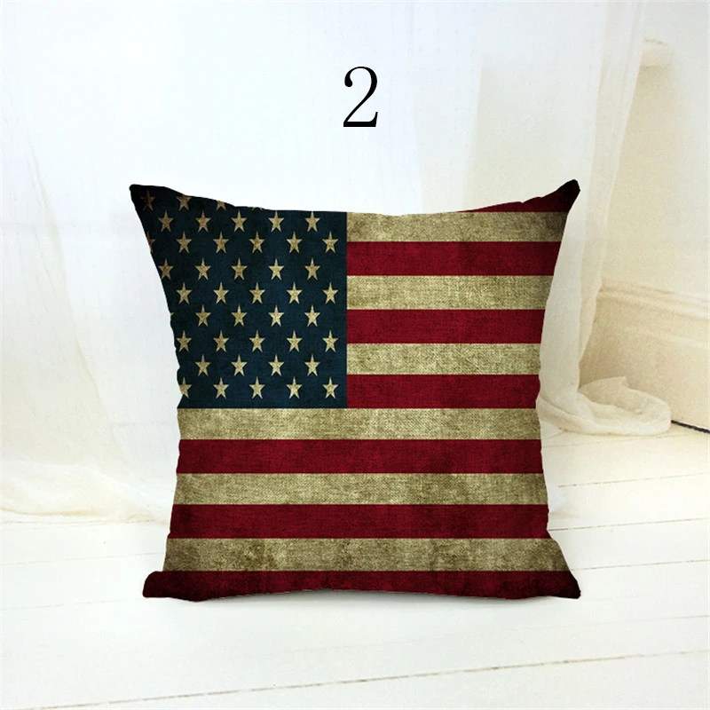 Наволочка 18 дюймов с флагом США Великобритании Франции Канады наволочка для