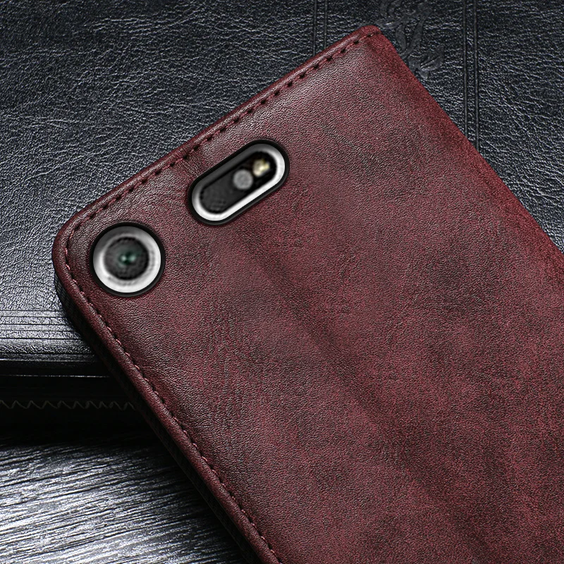Чехол для Sony Xperia XZ2 H8216 H8266 кожаный винтажный Чехол-книжка H8276 H8296 ретро защитный