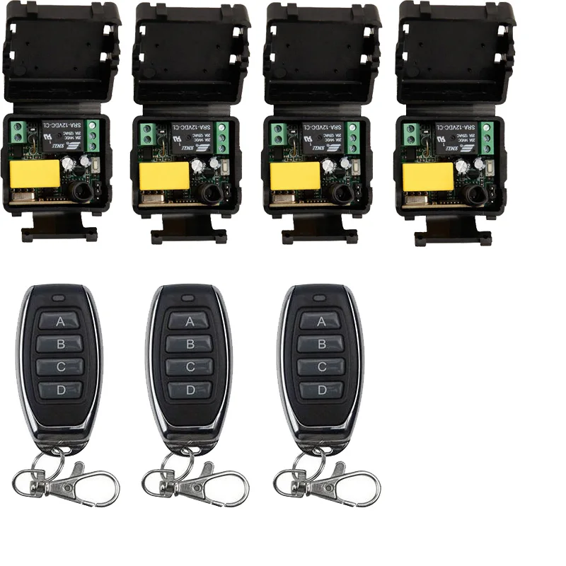 

AC220V 1CH 10A RF Wireless Remote Control Relay Switch Security System Garage Doors Gate Electric Doors shutters