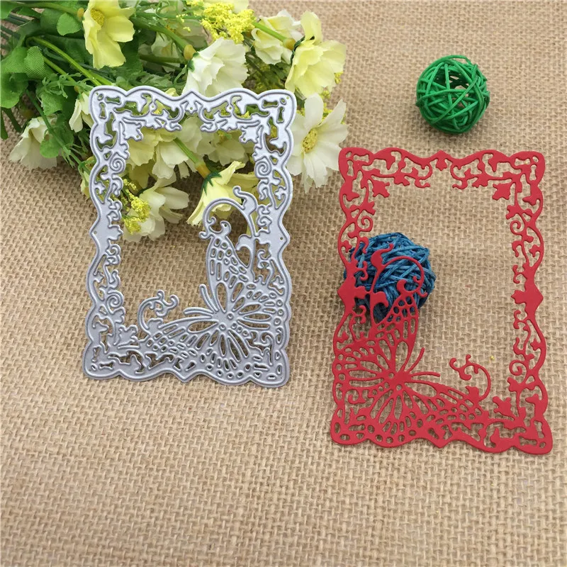 Металлическая Рамка-бабочка вырезанные штампы карта тиснение Рукоделие сделай