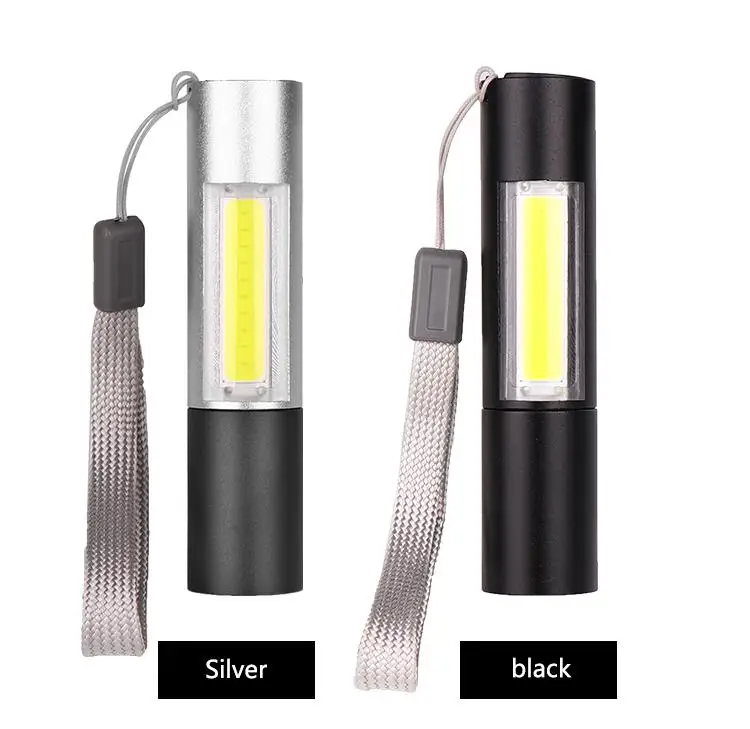 Светодиодный XPE+ COB Мини Портативный USB Перезаряжаемый светильник-вспышка с подвесным канатом 3 режима Масштабируемая яркость вспышка светильник фонарь