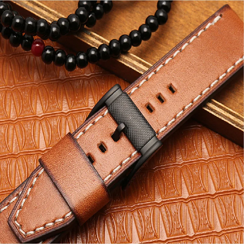 Итальянский масляный кожаный ремешок для дизельного топлива Fossil Timex DW Quick Release