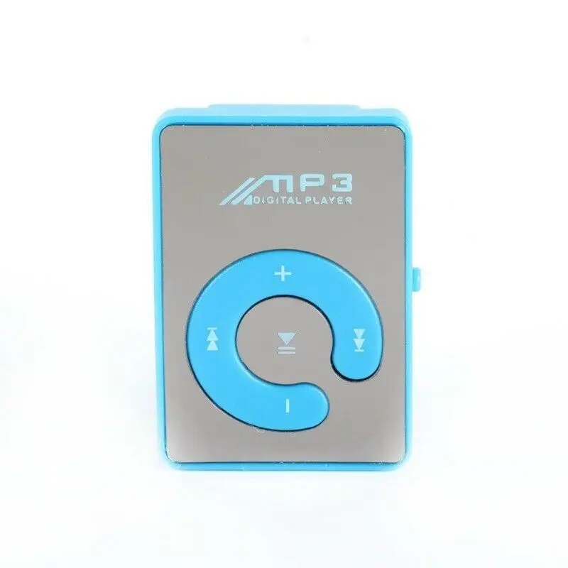 AS ГОРЯЧАЯ Зеркало Клип USB цифровой Mp3 музыкальный плеер Поддержка до 8 Гб SD TF карта USB - Цвет: AS