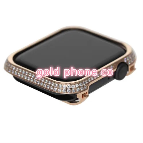 Женские Алюминий сплав, бриллиант в виде ракушки для наручных часов Apple watch, ремешок 42 мм/38 мм серии 3/2/1 бампер для наручных часов iwatch, 4 чехол shell 40 мм 44 мм