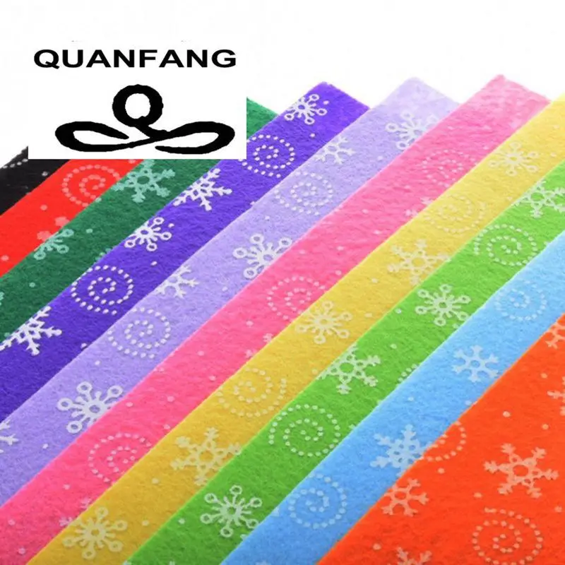 QUANFANG 1 мм полиэфирная фетровая Ткань DIY Ручная работа шитье домашний текстиль для