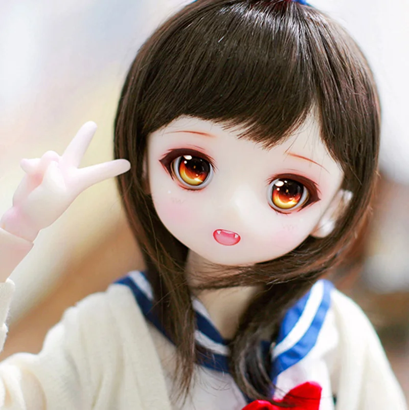 Полный набор 1/4 BJD Кукла Прекрасная шарнирная кукла Airi для девочки со стеклянными глазами подарок на день рождения и Рождество