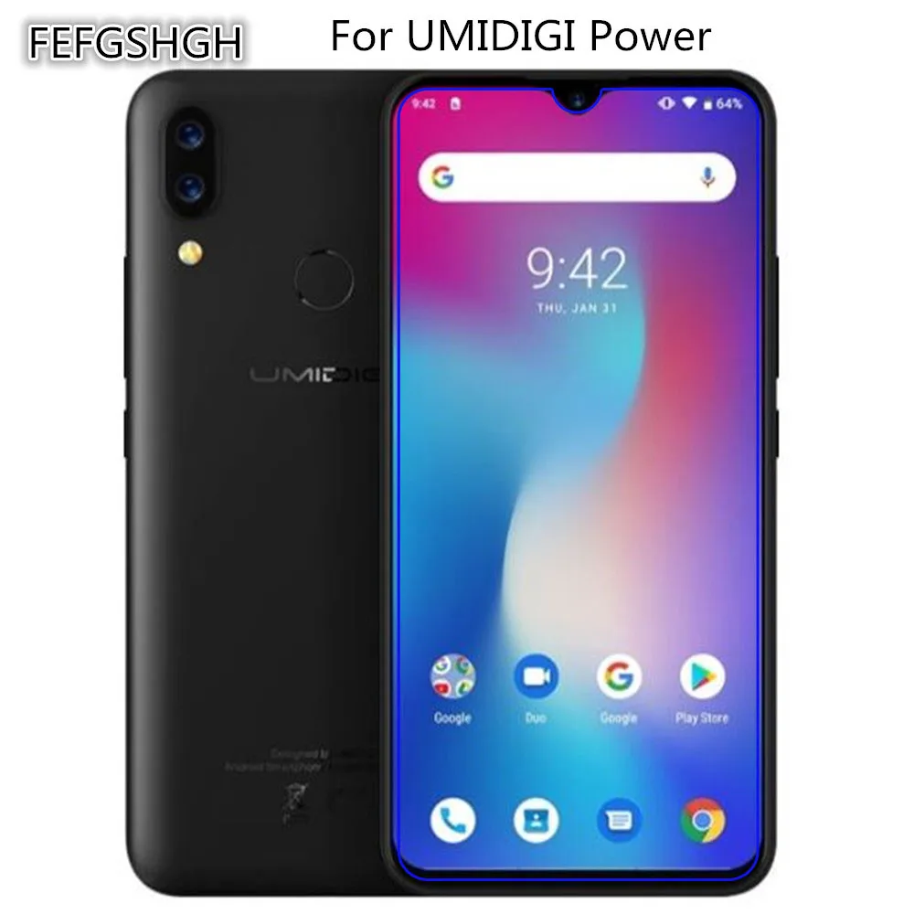 2 шт. закаленное стекло для UMIDIGI Power Защитная пленка экрана Взрывозащищенная |