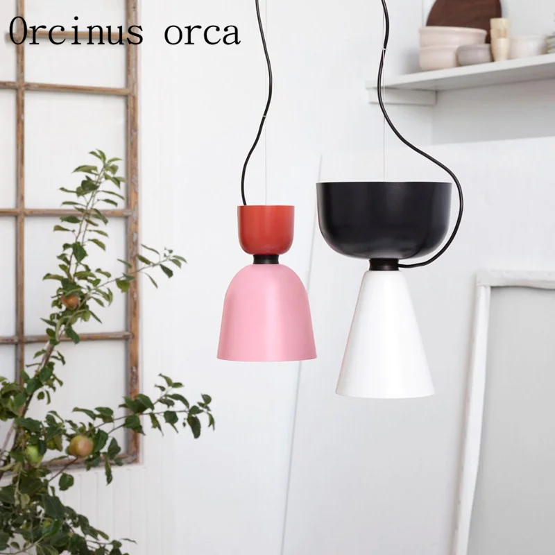 Miglior Nordic Moderno Semplice Singolo Colore Di Corrispondenza Lampadari Bar Camera Da Letto Ristoranti Personalità Creativa Lampadario Decorativo