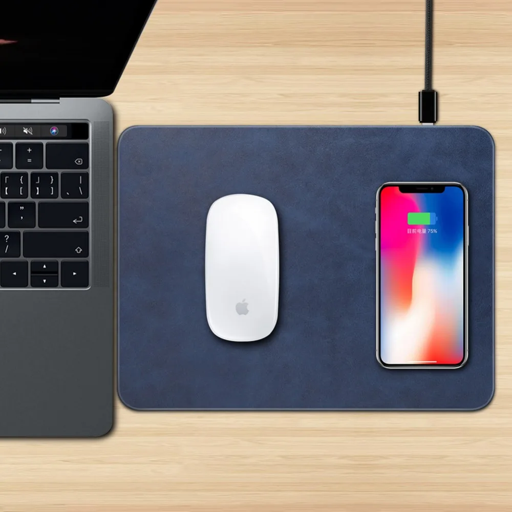 Новые продукты беспроводное зарядное устройство Qi коврик для мыши iPhone X 8 Plus Samsung S8