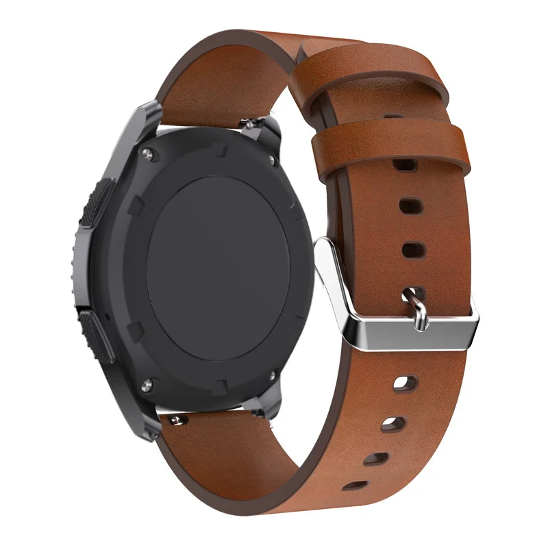Ремешок из натуральной кожи для Samsung Gear S3 Frontier классический быстросъемный