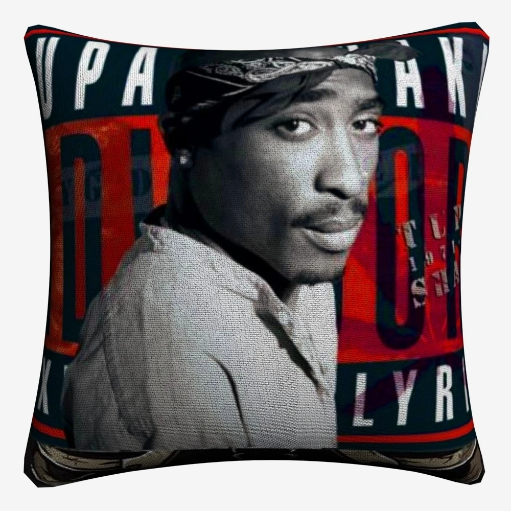 2pac Biggie в стиле "хип-хоп" музыкальная декоративная наволочка для подушки для дивана размером 45*45 см льняная подушка крышка домашний декор Чехлы на диванные подушки, подушки