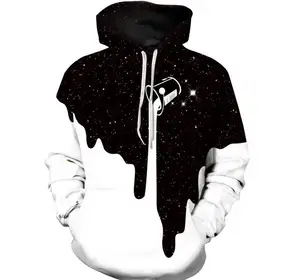 Мужскиеженские толстовки с капюшоном, черныебелые толстовки с 3D-принтом молока, толстовки с капюшоном, пуловеры с капюшоном, ветровка