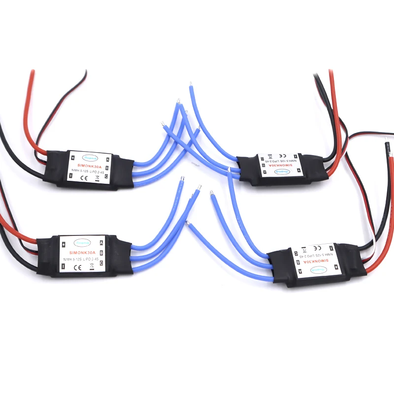 4 шт./лот 30A SimonK prgram RC бесщеточный ESC с BEC 2A для осевого квадрокоптера мультикоптера