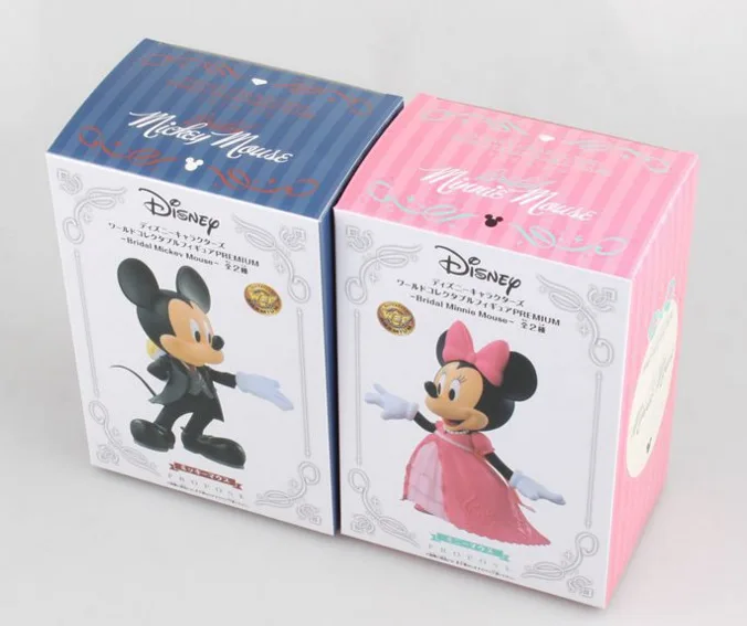 2 шт./компл. с Микки Маусом и Минни Маус комплект Мышь брак экшн disney платье красного цвета из Китая куклы детские игрушки Фигурки свадебный подарок для ребенка 12,5 см