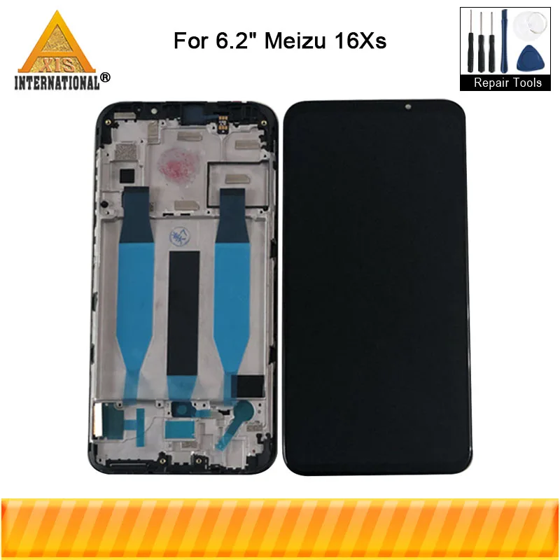 Axisinternational для 6," Meizu 16Xs 16 Xs ЖК-дисплей с рамкой+ сенсорная панель дигитайзер для Meizu 16 Xs дисплей