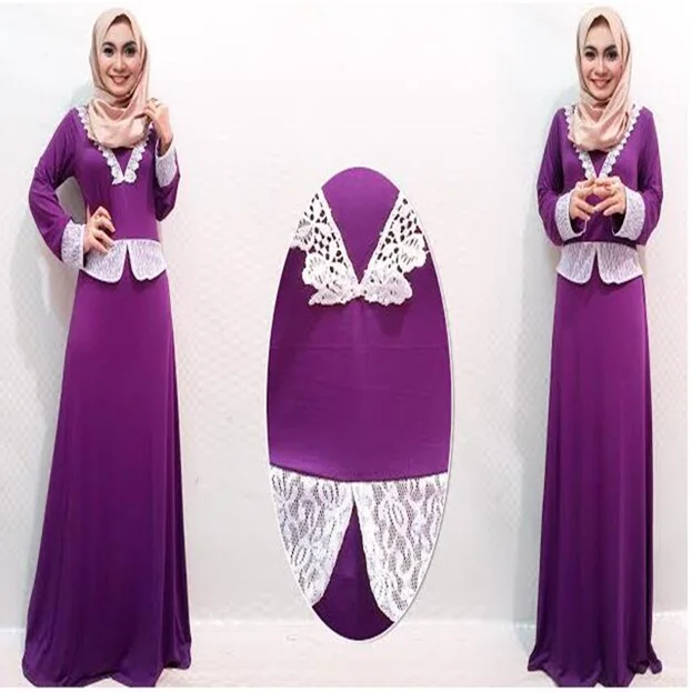 Лидер продаж Дубай Повседневное мусульманский абайя Платье макси с длинным