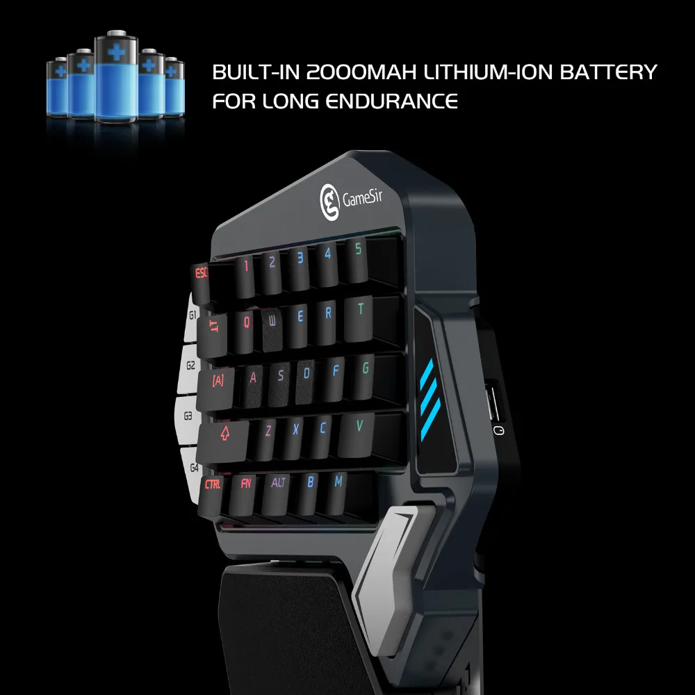 Механическая игровая клавиатура GameSir Z1 с красными переключателями Cherry MX