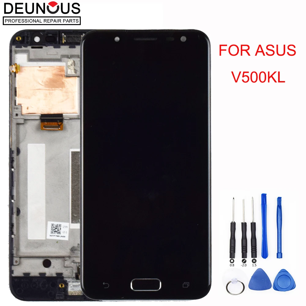 Для ASUS V500KL ЖК-дисплей сенсорный экран дигитайзер в сборе для Asus ZenFone V Live с рамкой
