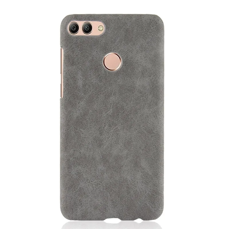 For Huawei Y9 2018 Case PU Leather Hard Plastic Back Cover Phone Y 9 FLA-LX1 |