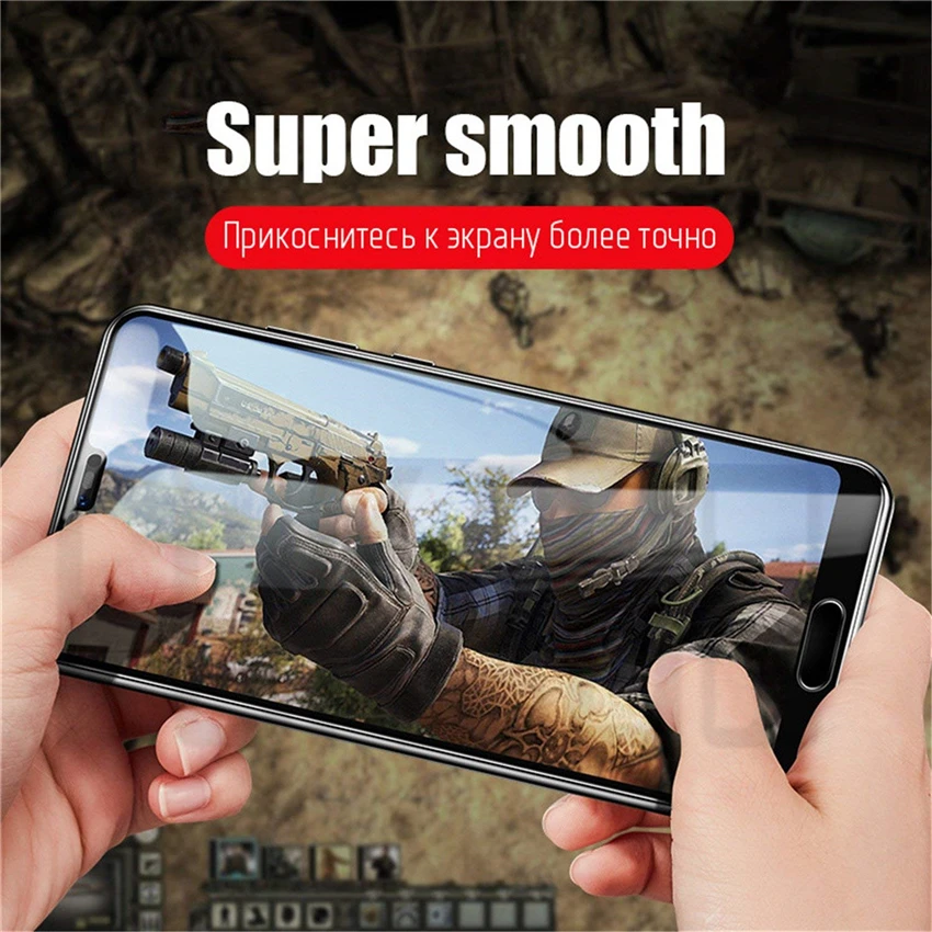 Закаленное стекло с полным покрытием для Huawei P20 Pro P10 P8 Lite 2017 Y5 Y6 Prime 2018 Защита