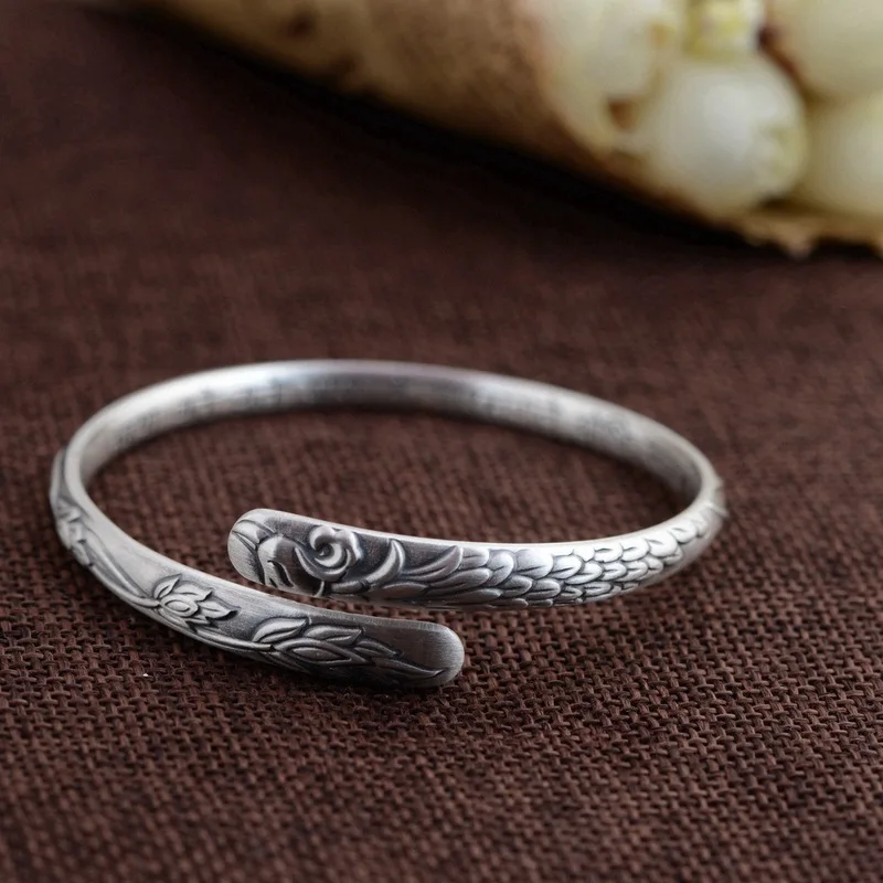 Золотой император из чистого серебра 999 пробы архаизированный матовый процесс