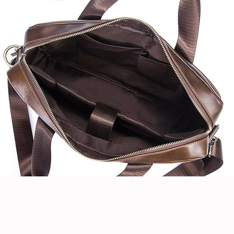 Портфель MVA мужской из натуральной кожи сумка для ноутбука кожаный саквояж на