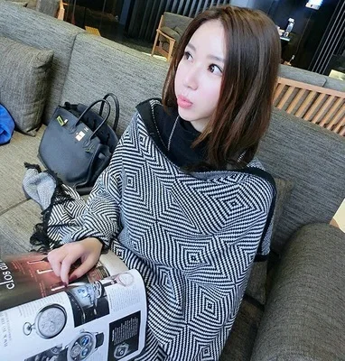 Luxury Brand Women Cashmere Poncho Hood Wool Winter Women Scarf Knitted Oversize Cape Plaid Check Blanket Bufanda mujer