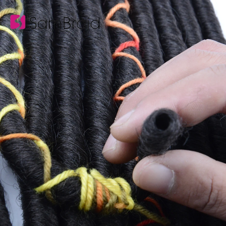 SAMBRAID прямо искусственные локоны в стиле Crochet волосы 14 дюймов 12 шт./пакет крючком