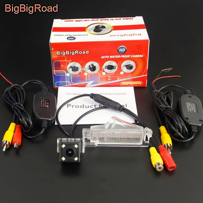 With Wireless BigBigRoad Автомобильная камера заднего вида для Fiat Freemont для Dodge Grand Caravan 2008- mk5 Journey JC/JCUV caliber 2007 - Название цвета: With Wireless