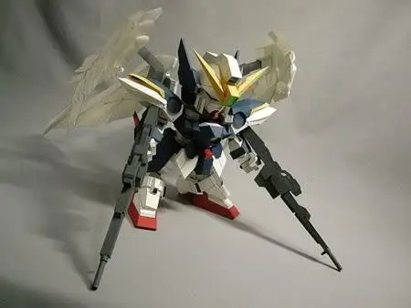 SD летающее крыло Zero Gundam 3D бумажная модель Сделай Сам игрушка ручной работы |